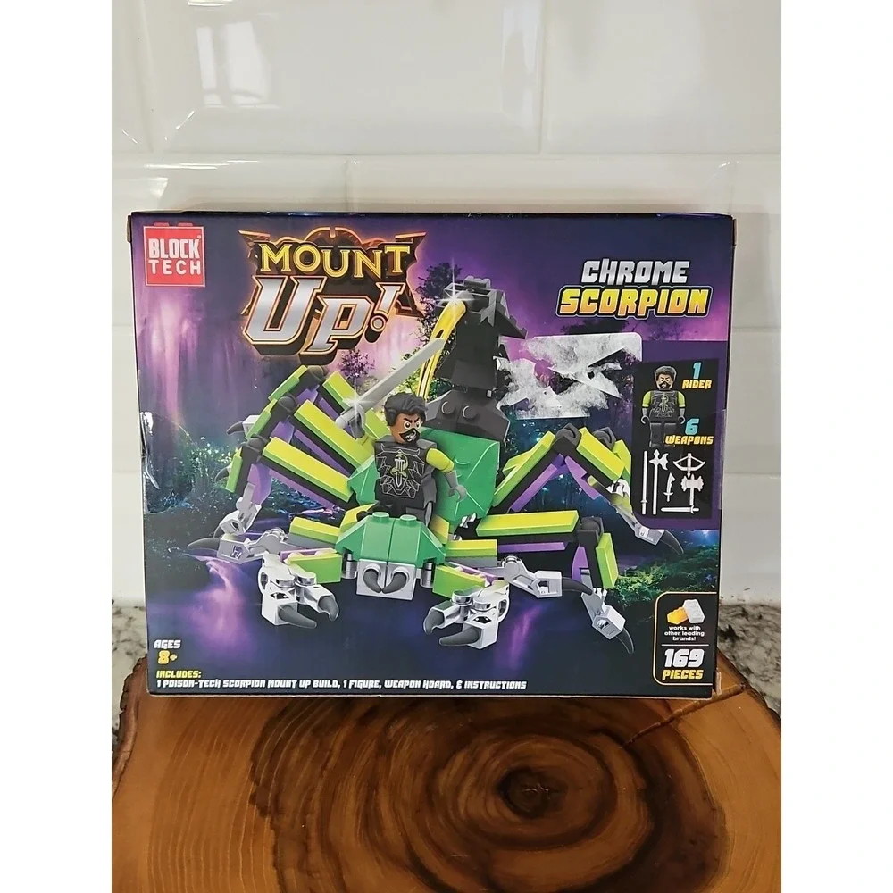NEW, BLOCK TECH - MOUNT UP! -CHROME SCORPION - Block Set 169 Pieces
